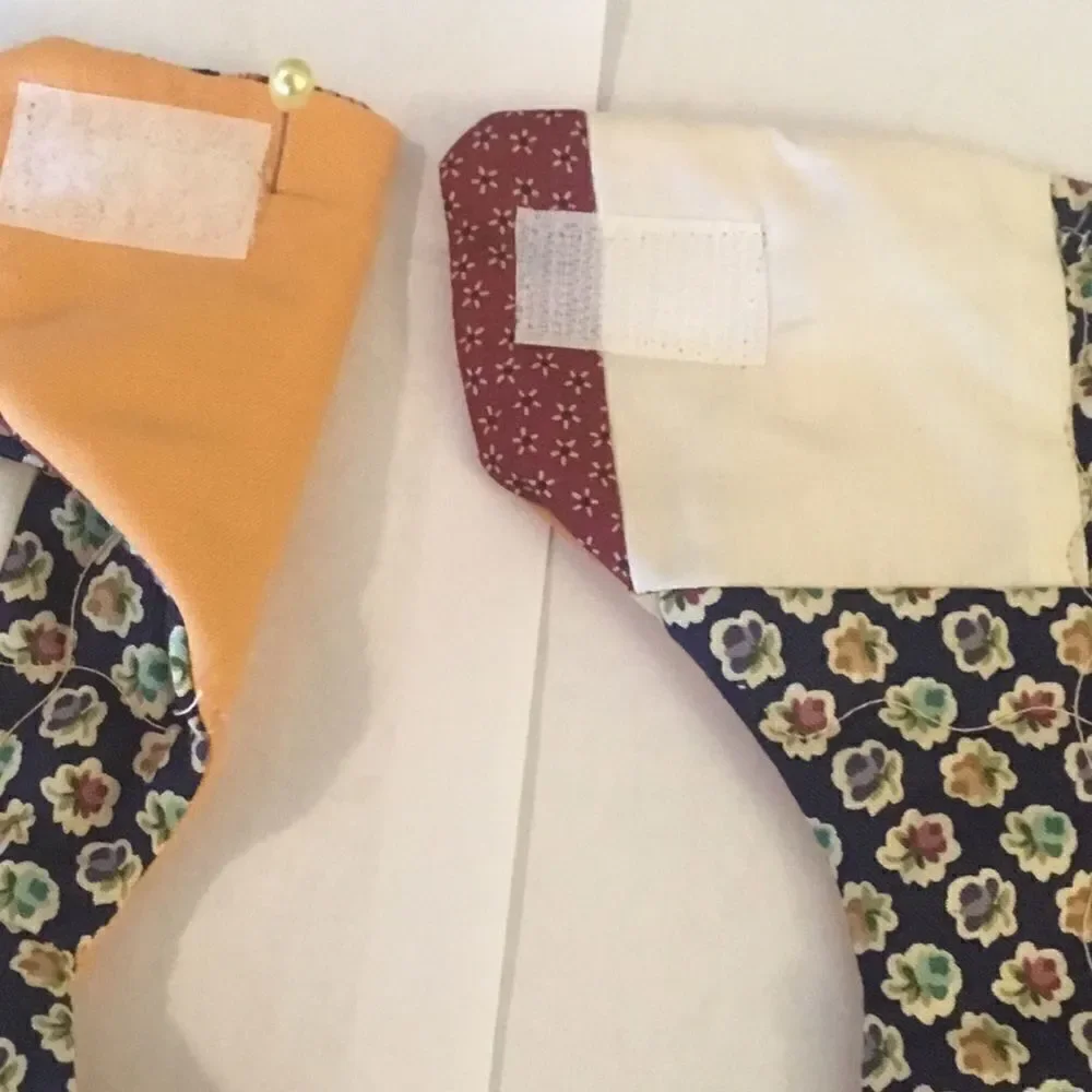 3/$25 or $12 ea NWT Handmade Quilted Reversible Baby Bib.